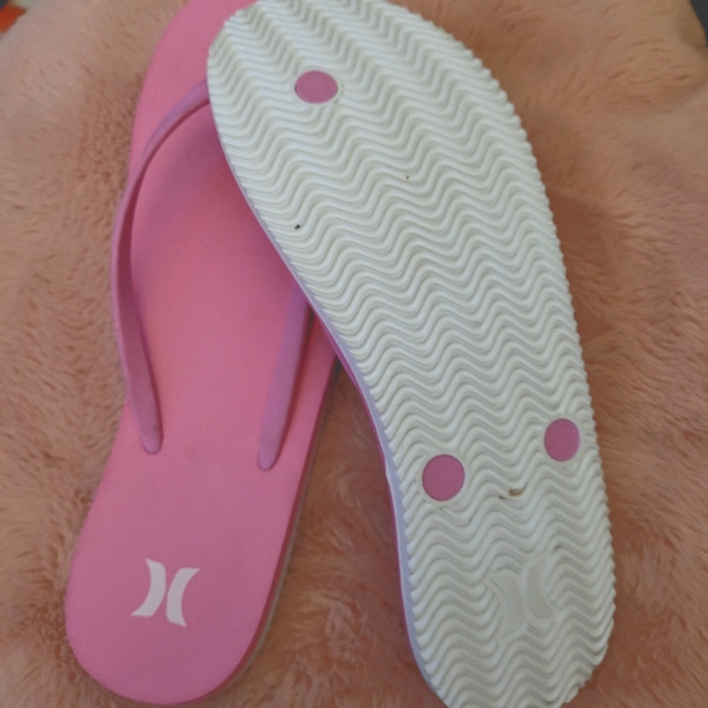 Hurley flip flops size 10